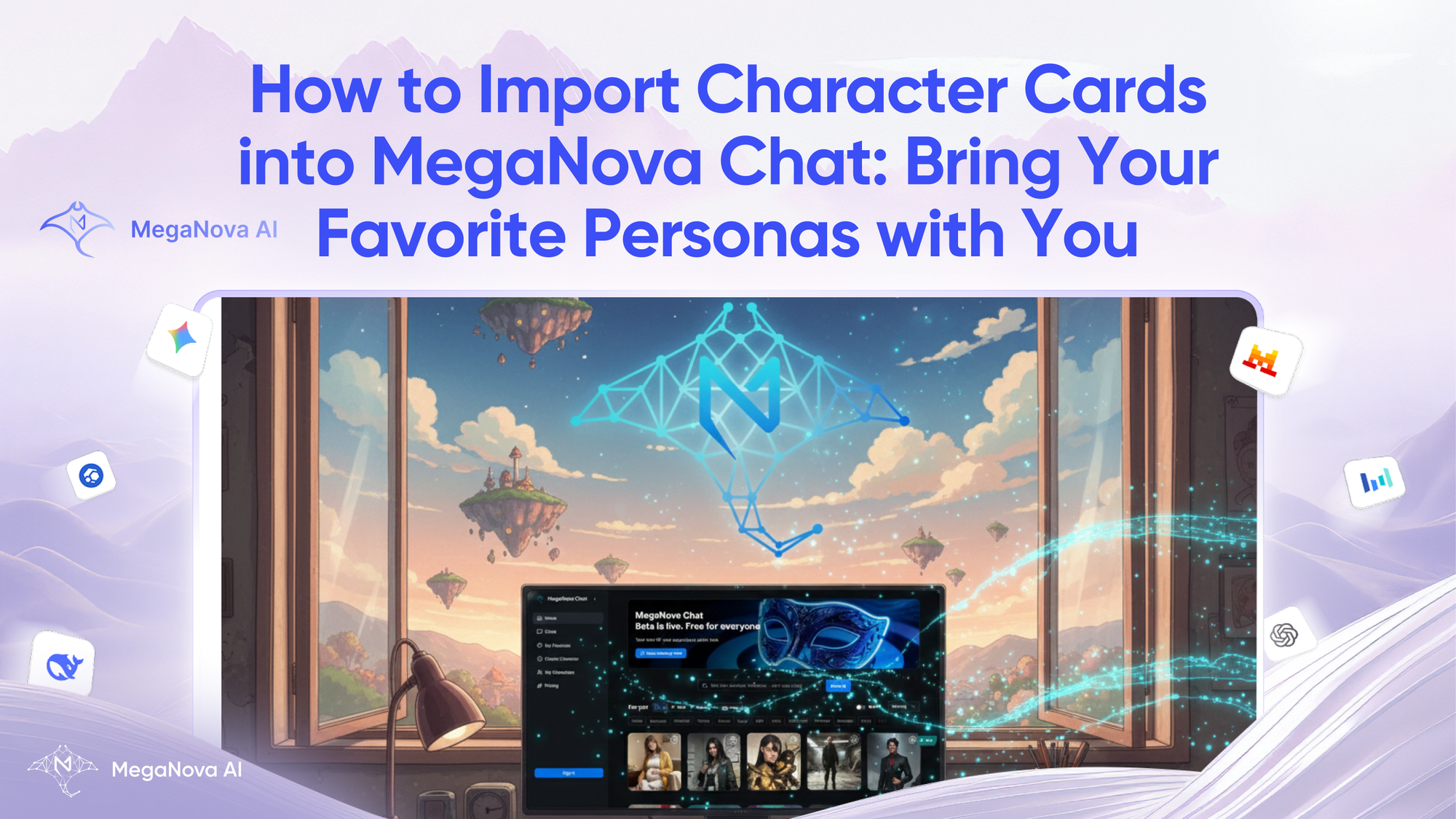 How to Import Character Cards into MegaNova Chat: Bring Your Favorite Personas with You