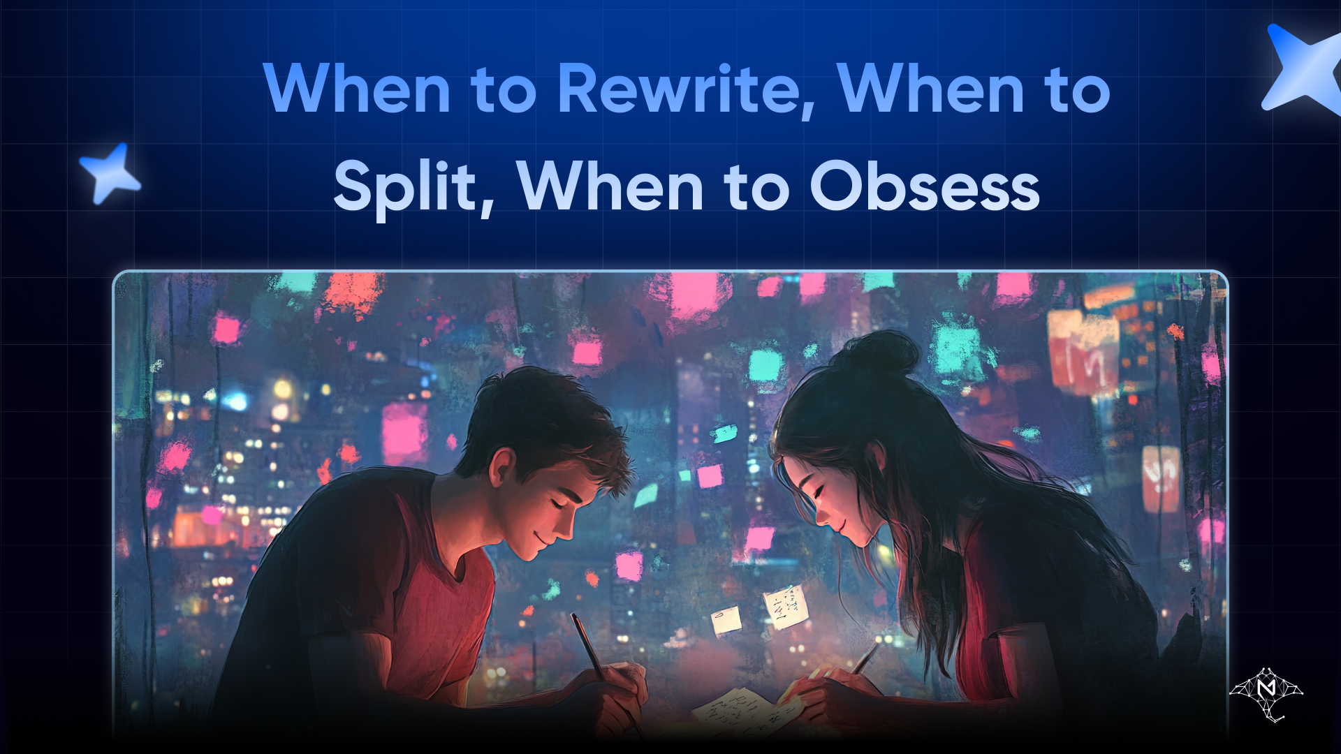 When to Rewrite, When to Split, When to Obsess