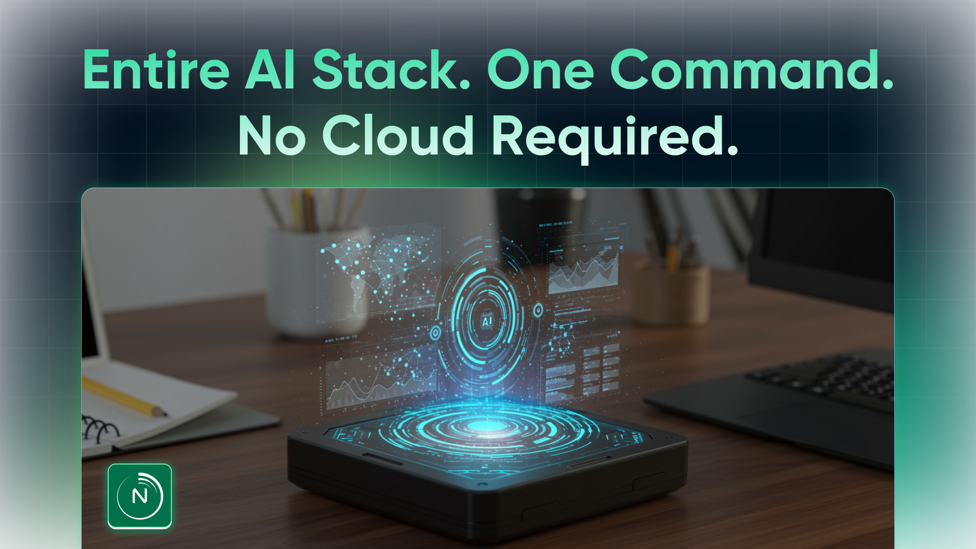 Your Entire AI Stack. One Command. No Cloud Required.