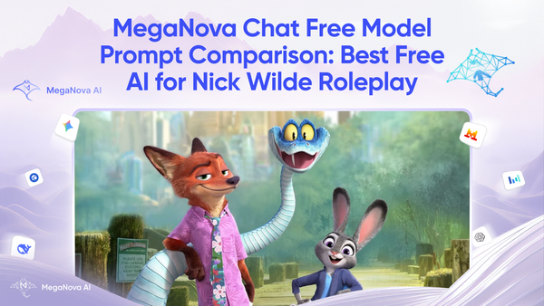 MegaNova Chat Free Model Prompt Comparison: Best Free AI for Nick Wilde Roleplay