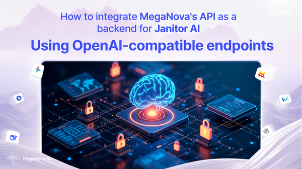 How to integrate MegaNova's API as a backend for Janitor AI using OpenAI-compatible endpoints